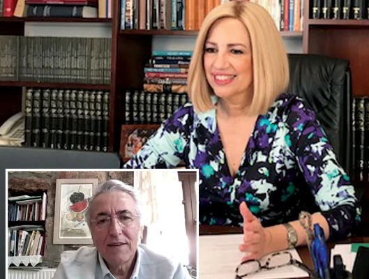 Από την Τηλεδιάσκεψη του Προέδρου της ΓΣΕΕ Γιάννη Παναγόπουλου με την Πρόεδρο του Κινήματος Αλλαγής, Φώφη Γεννηματά.