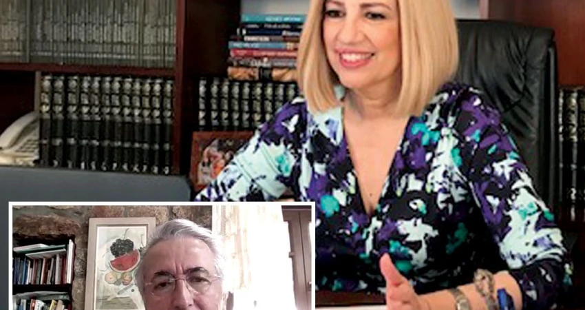 Από την Τηλεδιάσκεψη του Προέδρου της ΓΣΕΕ Γιάννη Παναγόπουλου με την Πρόεδρο του Κινήματος Αλλαγής, Φώφη Γεννηματά.